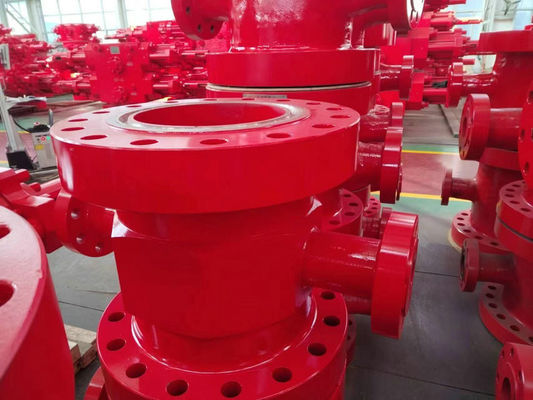 API 6A cruz del fango del control bien del manantial del carrete de la tubería de 10000 PSI