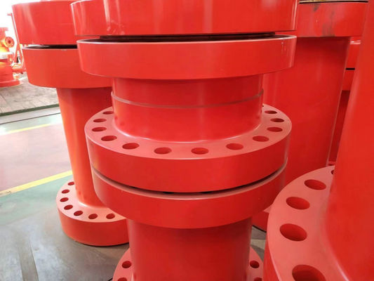 Carrete de encargo tachonado doble de la perforación del color del adaptador del SUS en industria petrolera