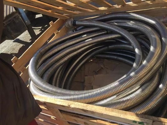 1&quot; manguera acorazada del control del BOP de la resistencia de fuego 10000psi con la conexión inoxidable de la unión del martillo de la cubierta 304