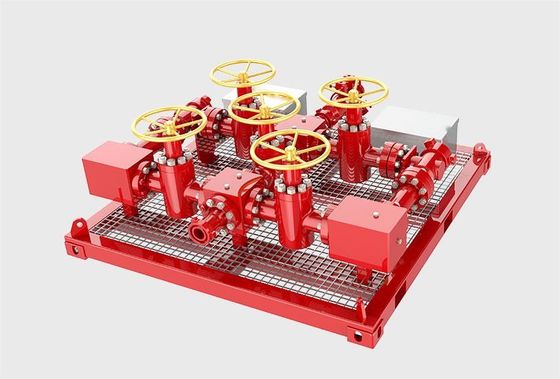 Manifold de ensayo de pozos de aceite con control de presión de 3000 psi y estándar API 16C