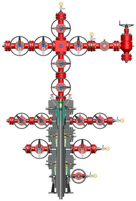 Arbol de Navidad de material AA-HH de alta presión para cabeza de pozo anticorrosión y desviador de perforación Norma API 6A